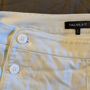 Talula Shorts - sailor thin white and blue stripes